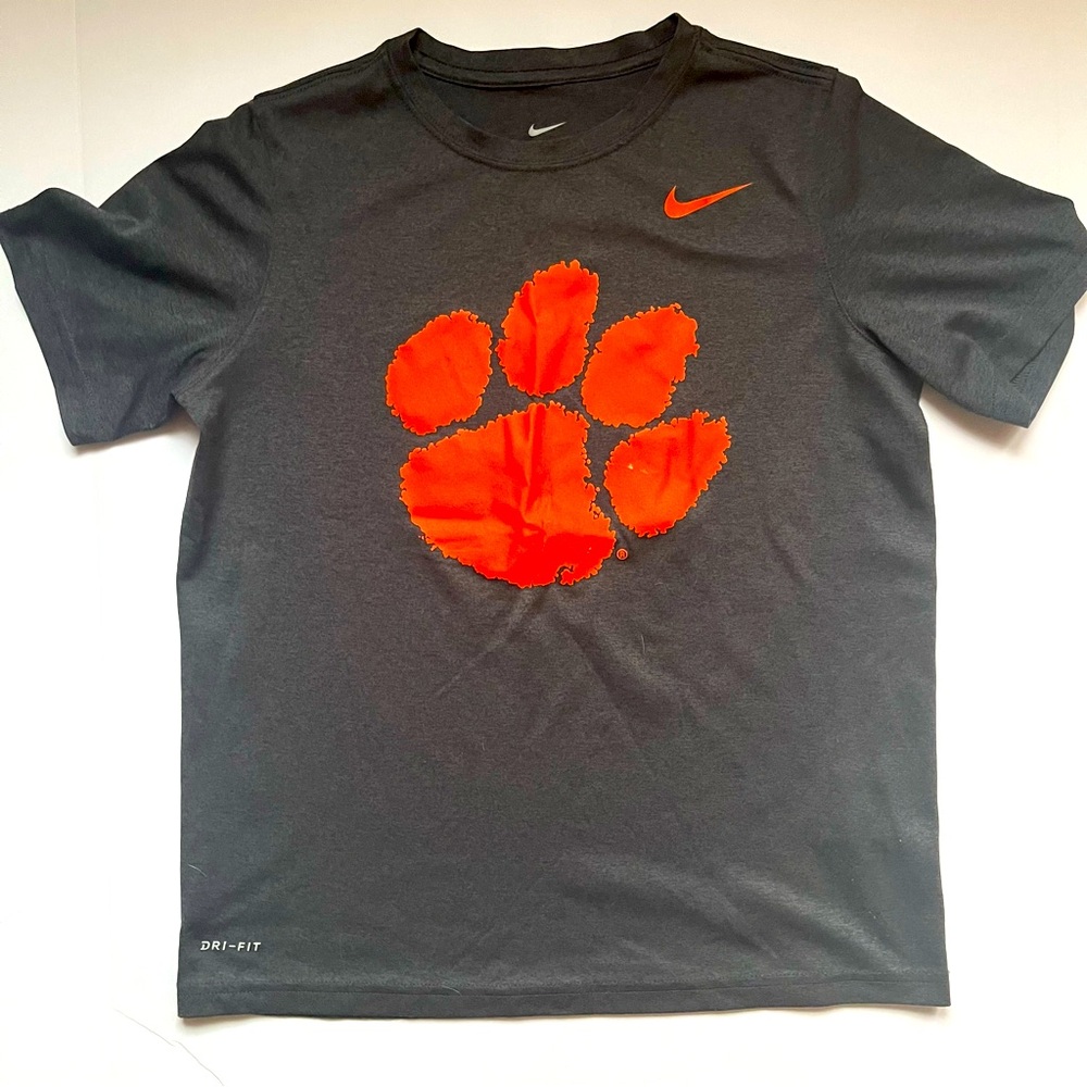 Nike dry fit t-shirt gray tiger paw size large
